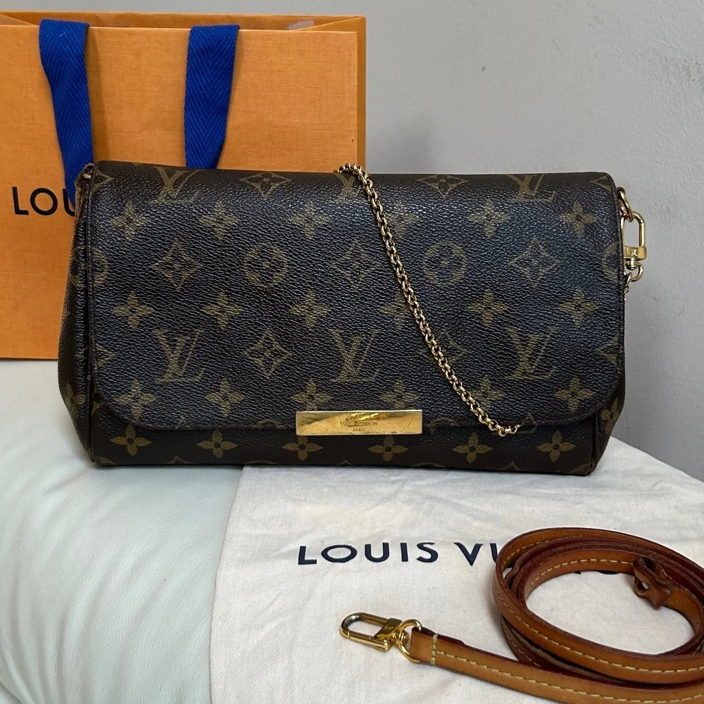 🔥 Louis Vuitton favorite MM in monogram FULL SET - Picture 6 of 16